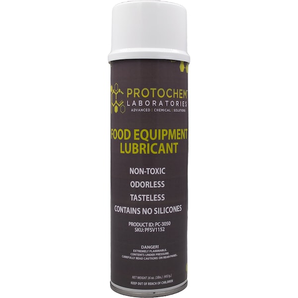 Protochem Laboratories Food Grade Equipment Lubricant, 16oz., EA1 PC30501 Zoro